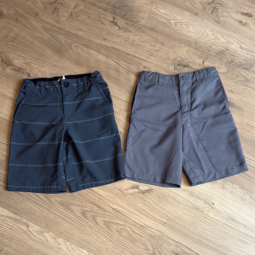 Boys' Black and Gray Shorts Set